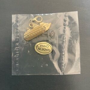 Gold Cruise Ship Charm